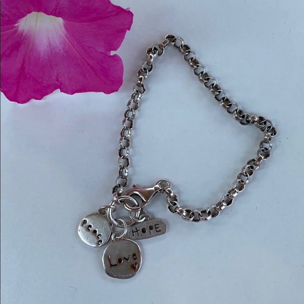 SS Faith Hope and Love bracelet
